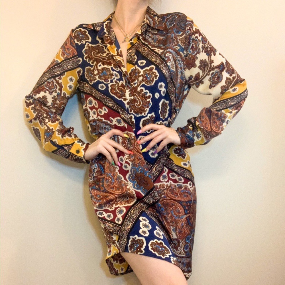 Bohemian Satin Dress
